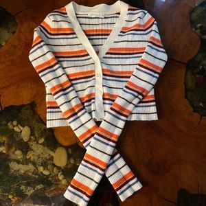 ILLA ILLA Button Front Crop Top